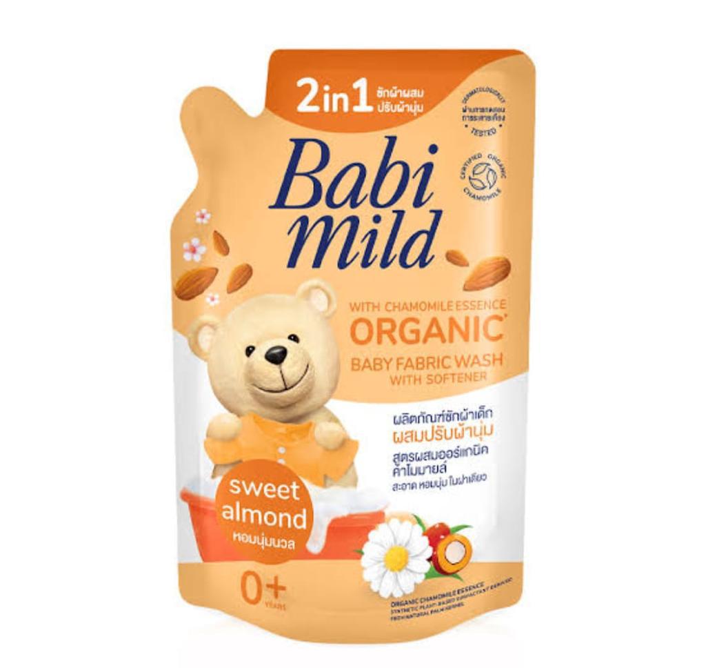 Babi Mild With Chamomile Essence Organic Baby Fabric Wash With Softener 450ml