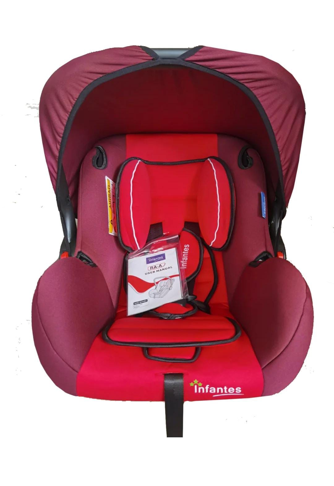 Infantes Baby Carry Cot Maroon & Red 666