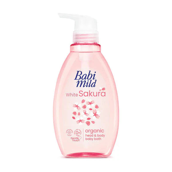 Babi Mild White Sakura Organic Baby Bath 200ml