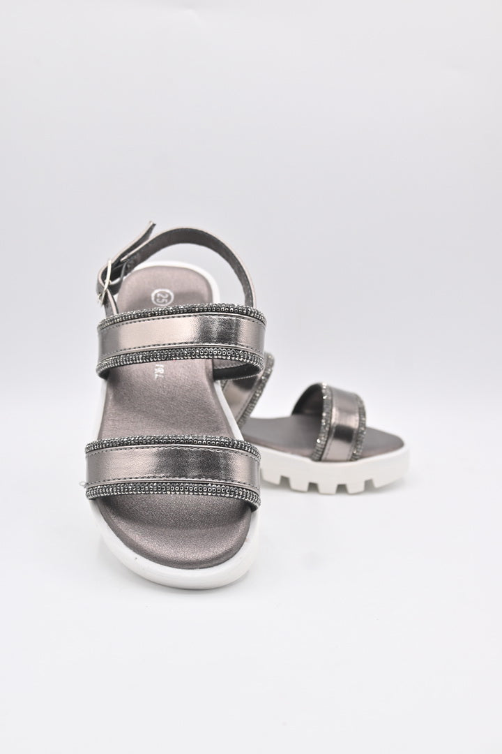 Girls Formal Sandal - 3200 Silver