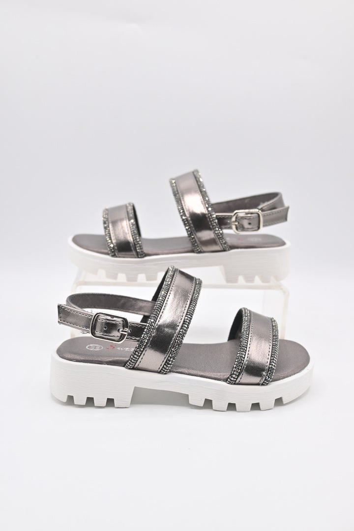 Girls Formal Sandal - 3200 Silver